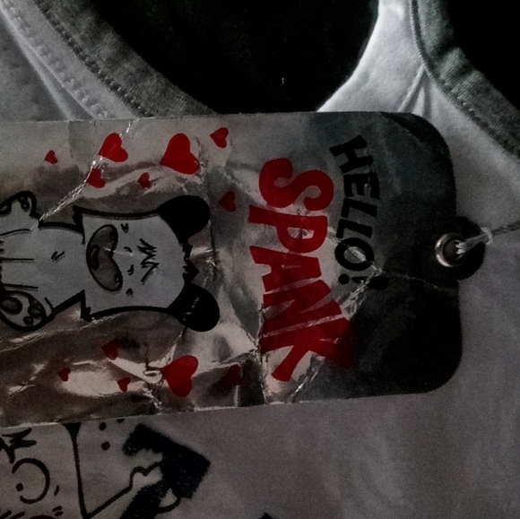 NWT vntg 80s Italian Chrcter Hello Spank by Mama Quevo Art -Surf Time Tank - Picture 5 of 11